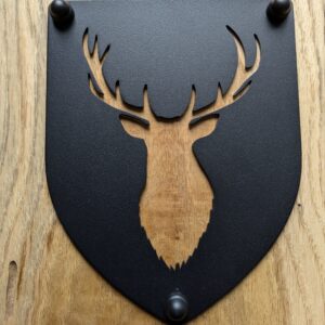 Dessous de plat acier trophée de cerf- Noir
