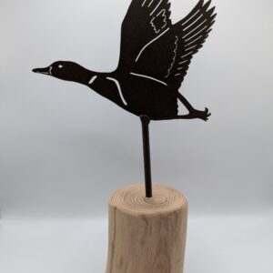 Colvert sur socle en bois