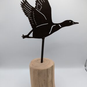 Colvert sur socle en bois