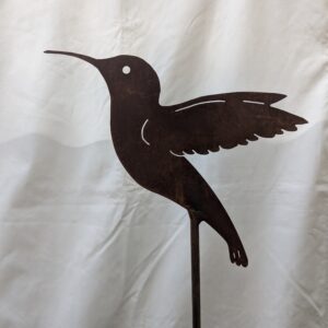 Colibri en acier rouillé